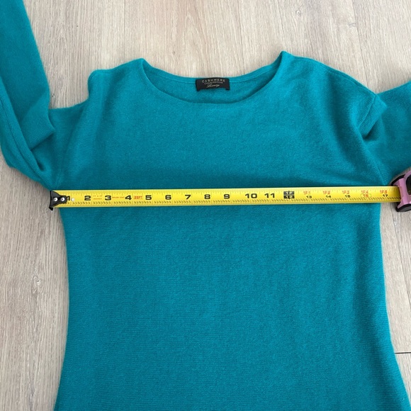 Charter Club Womens Cashmere Sweater Quiet Luxury Teal Green Blue Old Money - Picture 10 of 14
